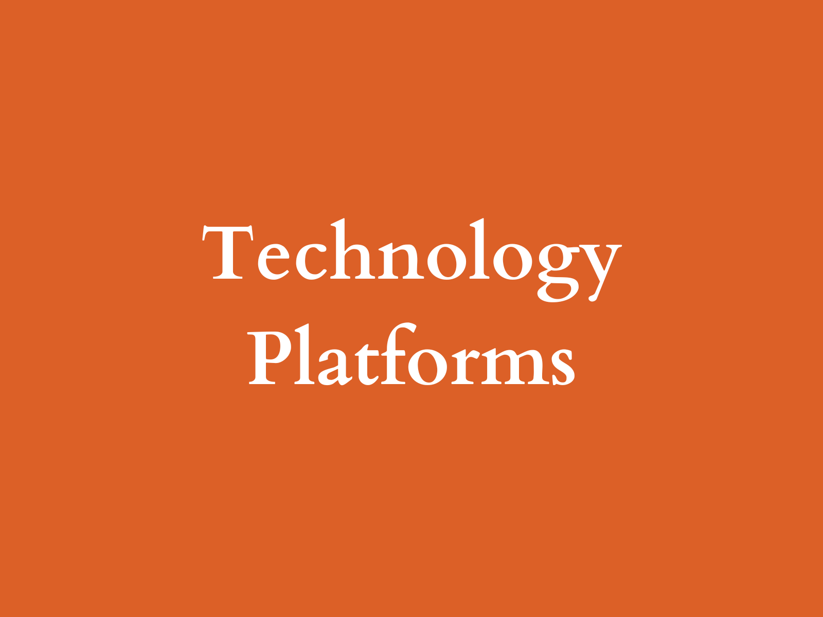 Research Platforms