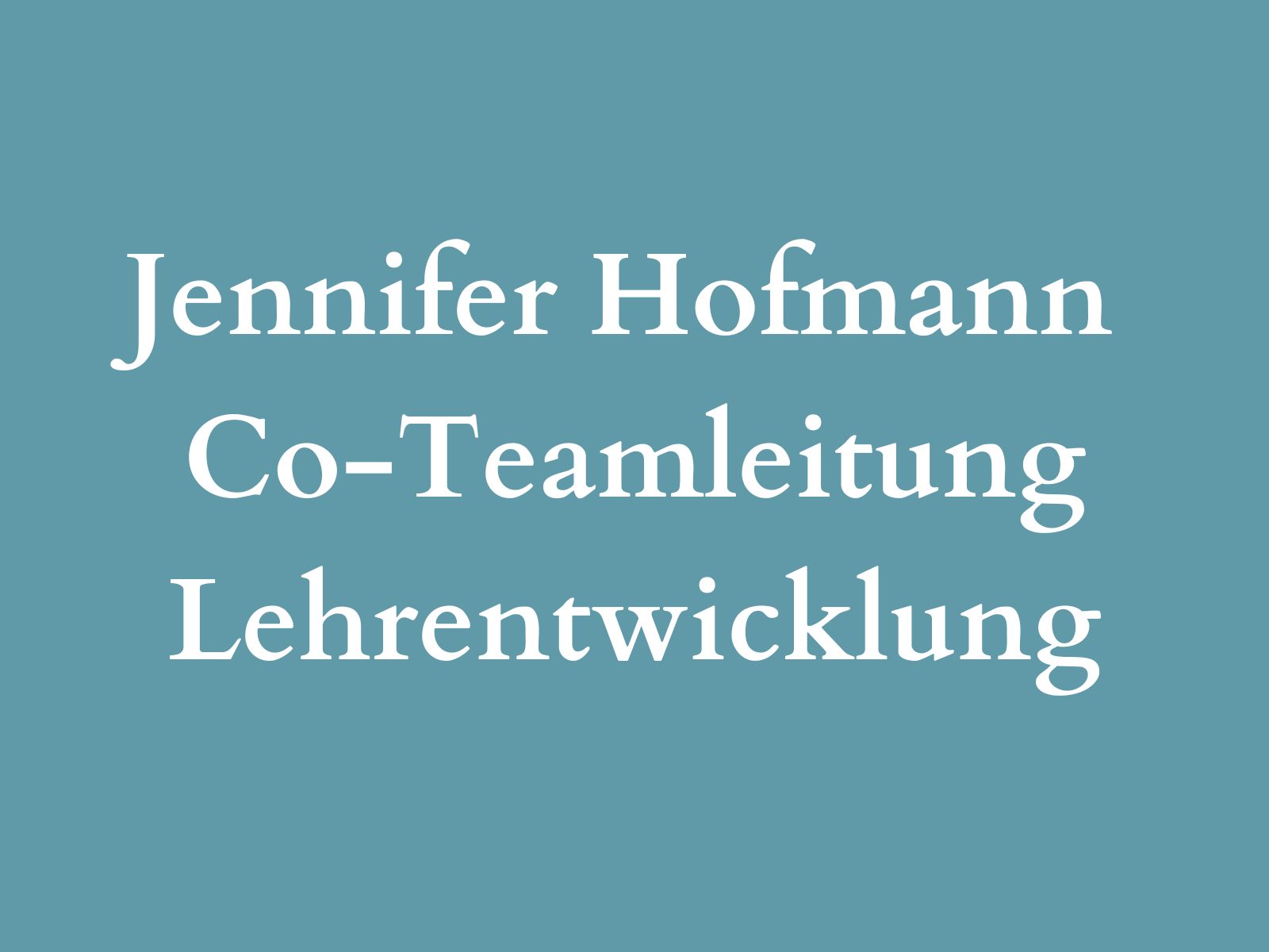 Testimonial Jennifer Hofmann